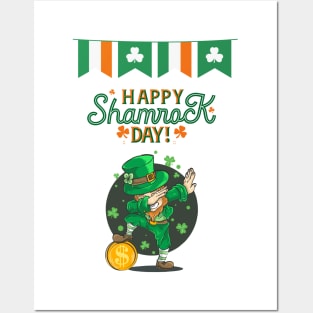 Saint Patricks Day, Happy Shamrock Day Posters and Art